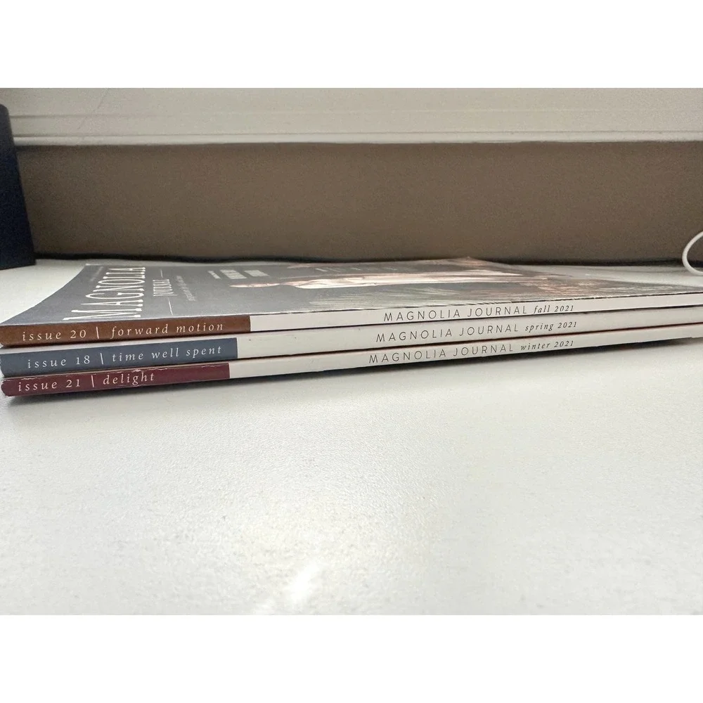 Magnolia Journal Magazine Lot of 3 Issues 18 20 21 Spring Fall Winter 2021